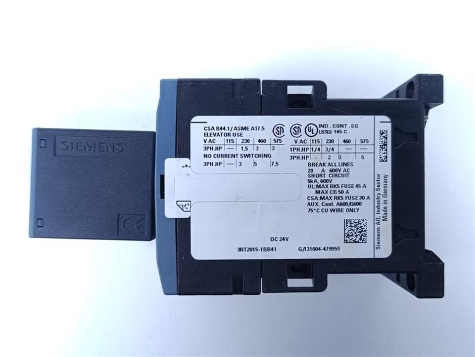 Siemens 3RT2015-1BB41 + 3RT2916-1BB00 Leistungsschütz TOP ZUSTAND
