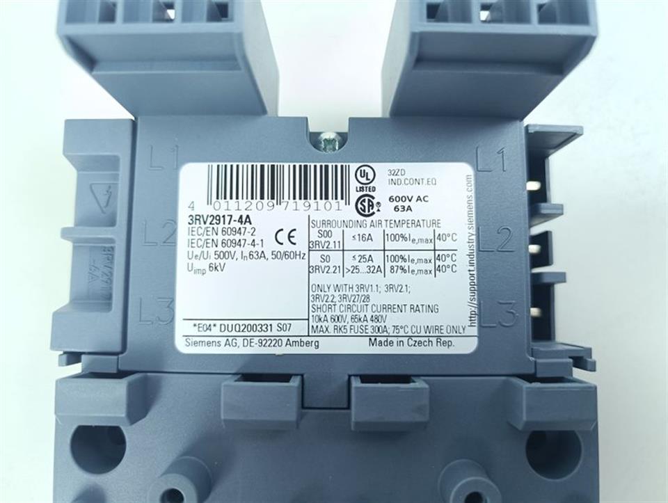 Siemens 3RV2917-4A E04 TOP ZUSTAND