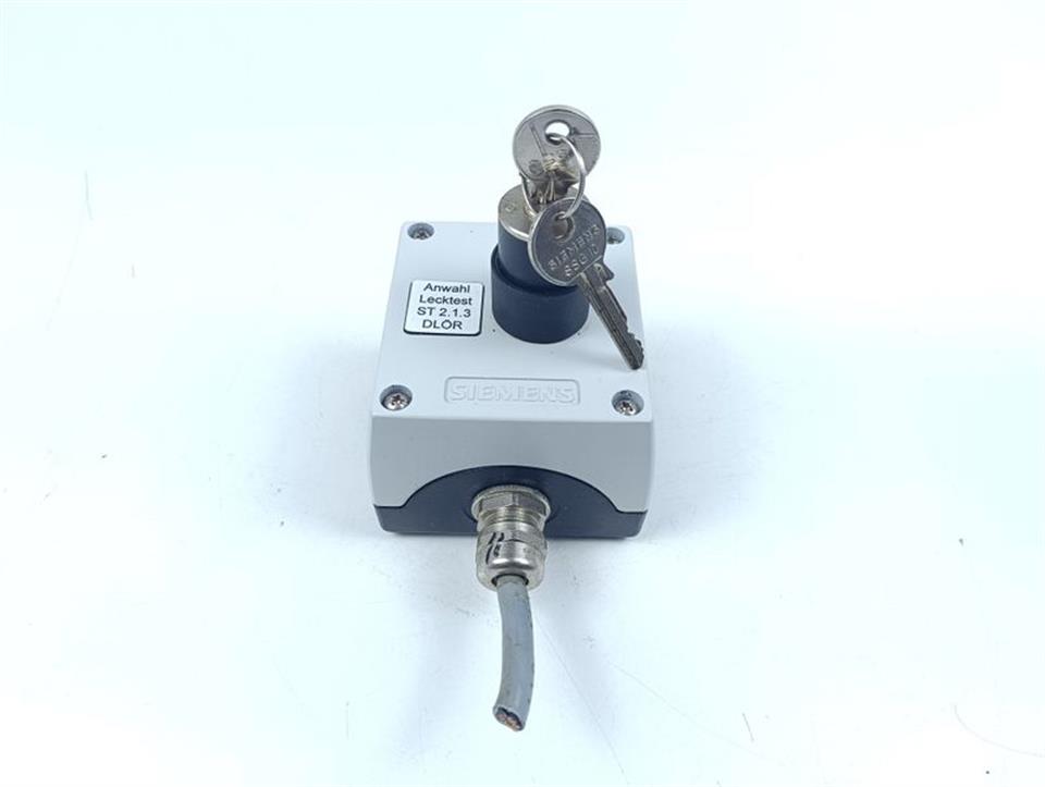 Siemens 3SB3 Metallgehäuse mit 2 x 3SB3420-0B Schaltelement TOP ZUSTAND