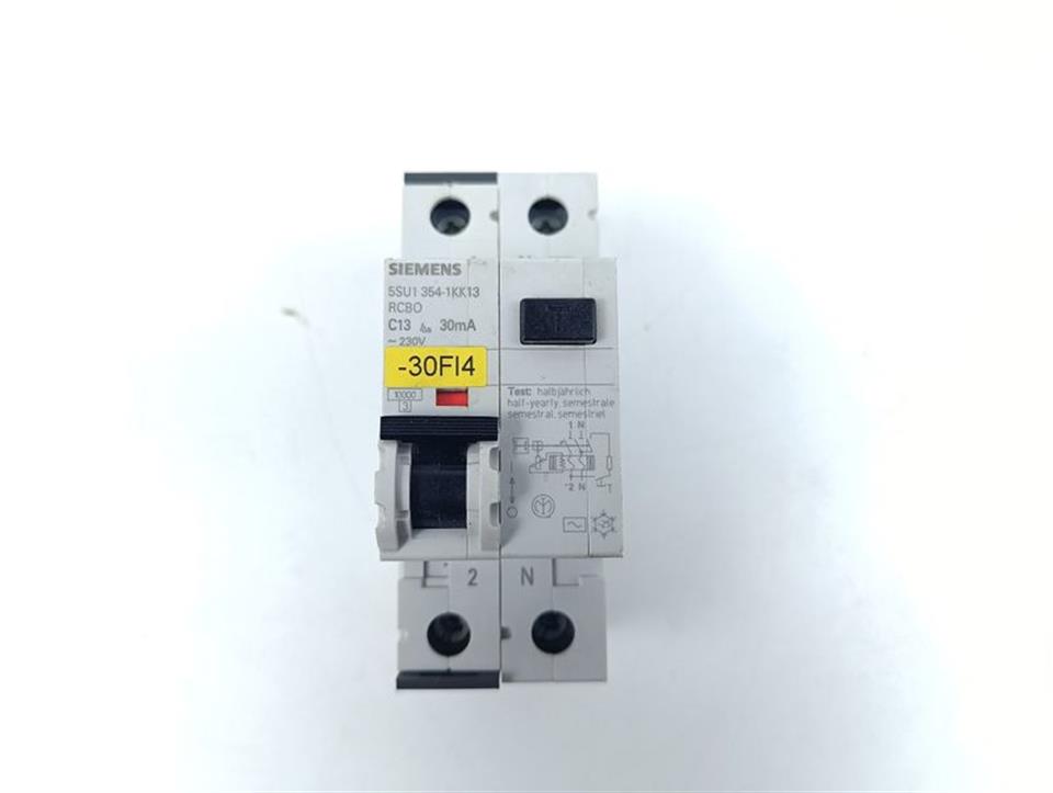 Siemens 5SU1354-1KK13 RCBO C13 30mA ~230V Gebraucht