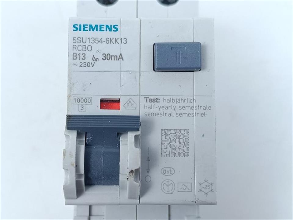 Siemens 5SU1354-6KK13 RCBO B13 30mA ~230V TOP ZUSTAND