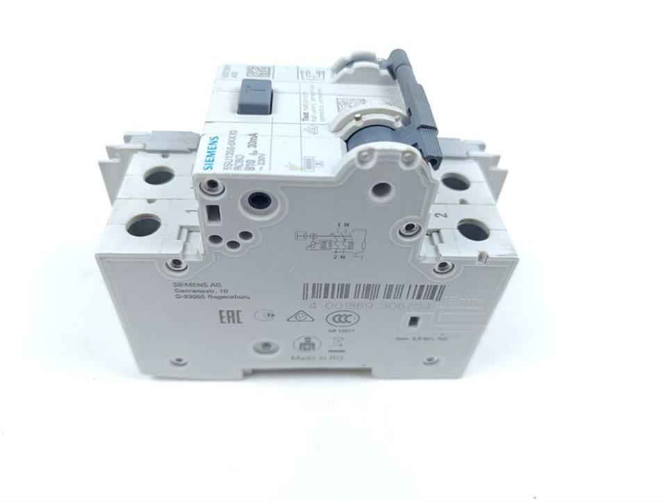 Siemens 5SU1356-6KK10 RCBO B10 30mA 230V + 5ST301.AS 5ST3010-0HG TOP ZUSTAND