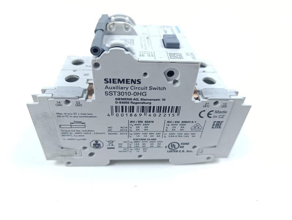 Siemens 5SU1356-6KK10 RCBO B10 30mA 230V + 5ST301.AS 5ST3010-0HG TOP ZUSTAND