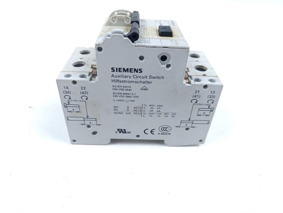 Siemens 5SU1356-7KK13 RCBO C13 30mA 230V + 5ST3010 AS GEBRAUCHT GUT
