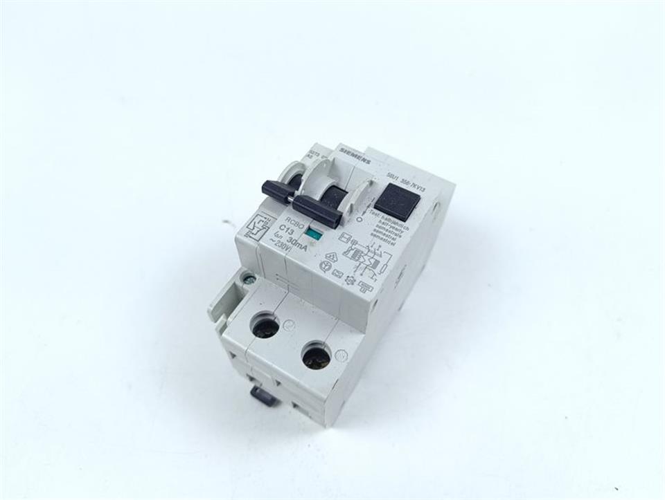 Siemens 5SU1356-7KV13 RCBO C13 30mA 230V + 5ST3 018 AS GEBRAUCHT GUT