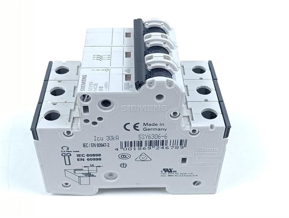 SIEMENS 5SY63 MCB B6 5SY6306-6 TOP ZUSTAND