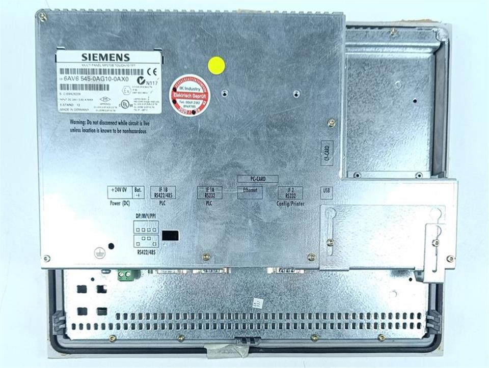 Siemens 6AV6 545-0AG10-0AX0 MP270B Touch-10 TFT ESt 12 TESTED & TOP ZUSTAND