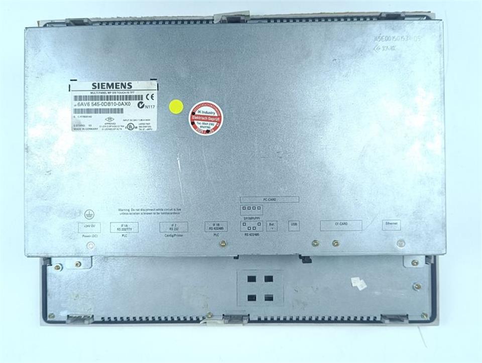 Siemens 6AV6 545-0DB10-0AX0 Simatic Multi Panel   E:5 MP370 TOP ZUSTAND & TESTED