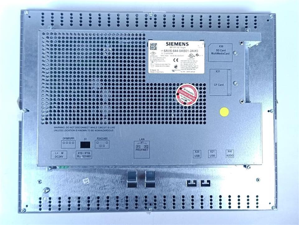 Siemens 6AV6 644-0AB01-2AX0 MP 377 15 Touch E:10 TESTED & TOP ZUSTAND