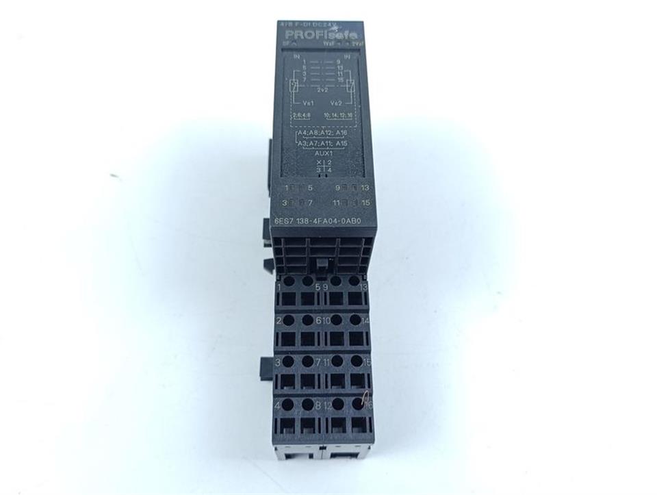 Siemens 6ES7 138-4FA04-0AB0 Modul + 6ES7 193-4CG30-0AA0 Sockel TOP ZUSTAND