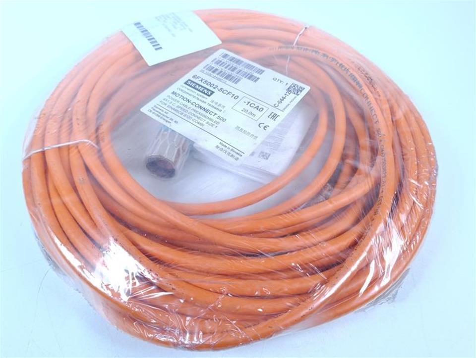 Siemens 6FX5002-5CF10 POWER CABLE 20M UNUSED & SEALED