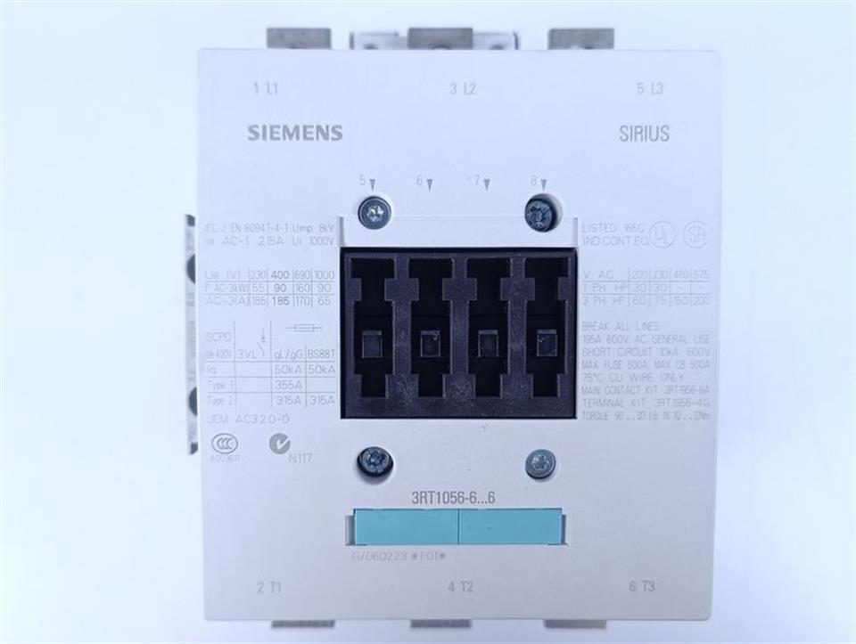 Siemens Bedienfeld  3RT1056-6AM36 + 2x 3RH1921-1DA11 UNUSED & OVP