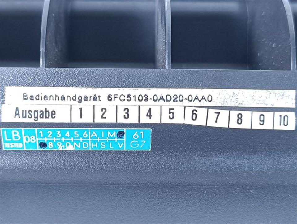 Siemens Bedienfeld  6FC5103-0AD20-0AA0 TOP ZUSTAND