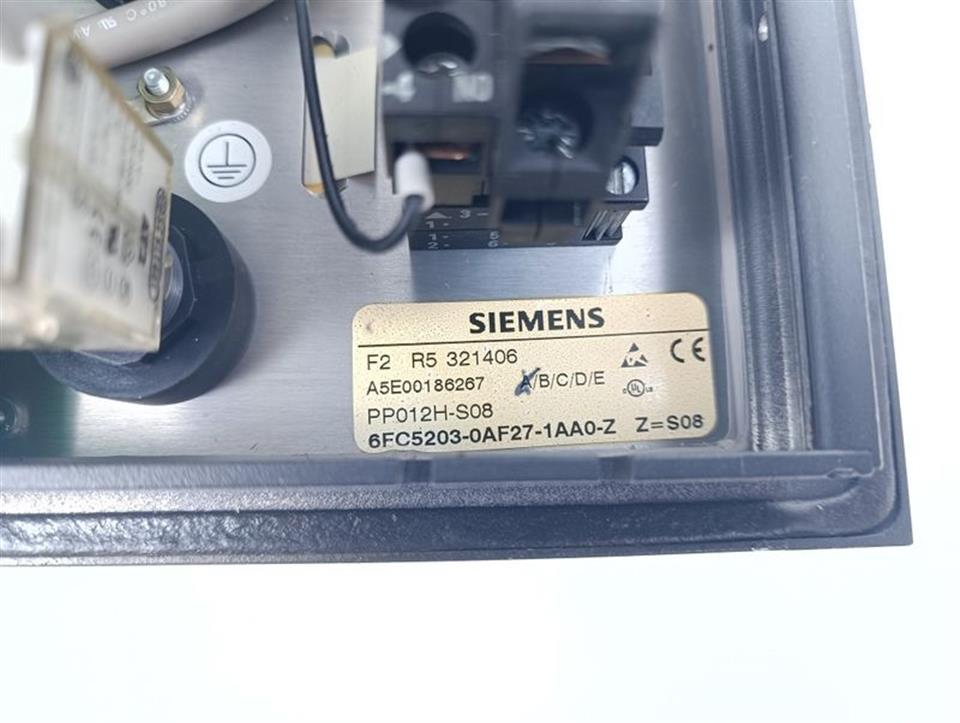 Siemens Bedientafel BB012 Panel 6FC5203-0AF27-1AA0-Z Z=S08 Vers A GEBRAUCHT GUT