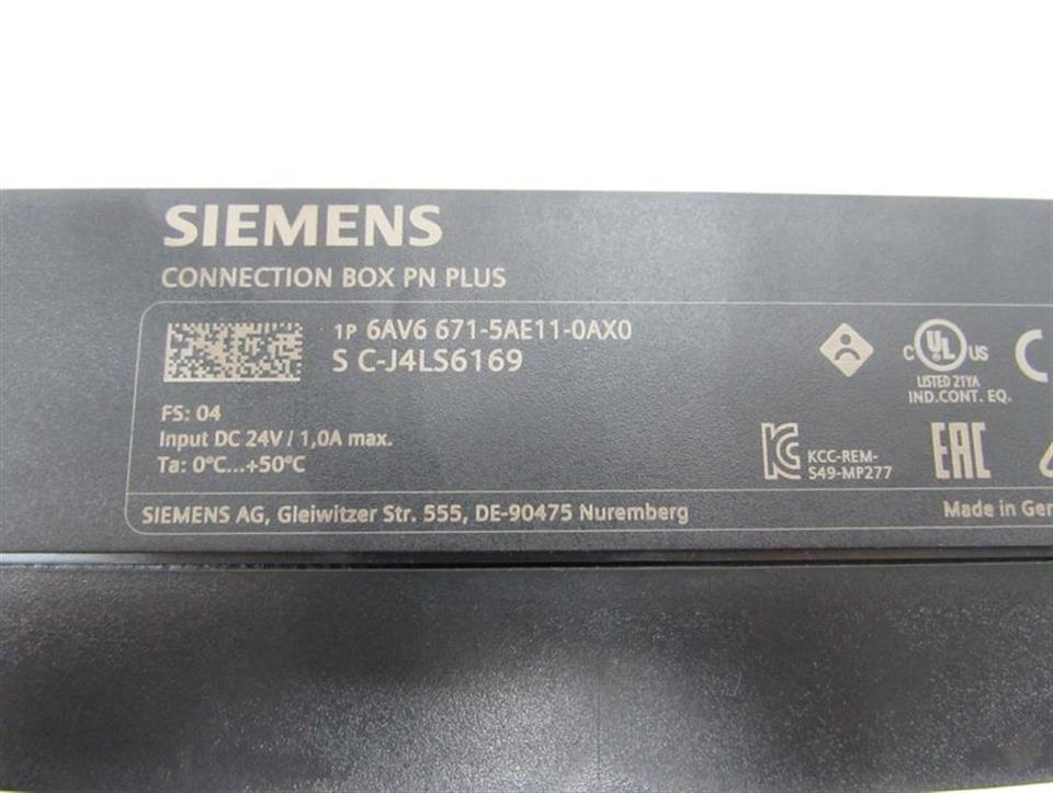 Siemens Connectivity Box PN Plus 6AV6 671-5AE11-0AX0 E-St 4 TESTED TOP ZUSTAND