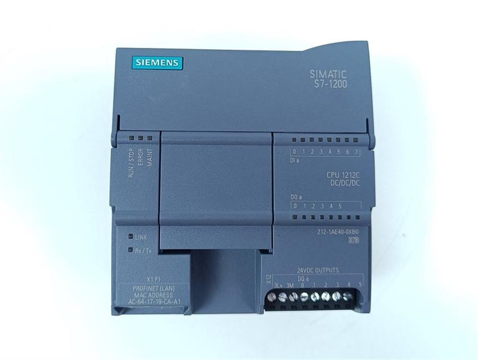 Siemens CPU 1212C DC/DC/DC 6ES7 212-1AE40-0XB0 S7-1200 TESTED & TOP ZUSTAND
