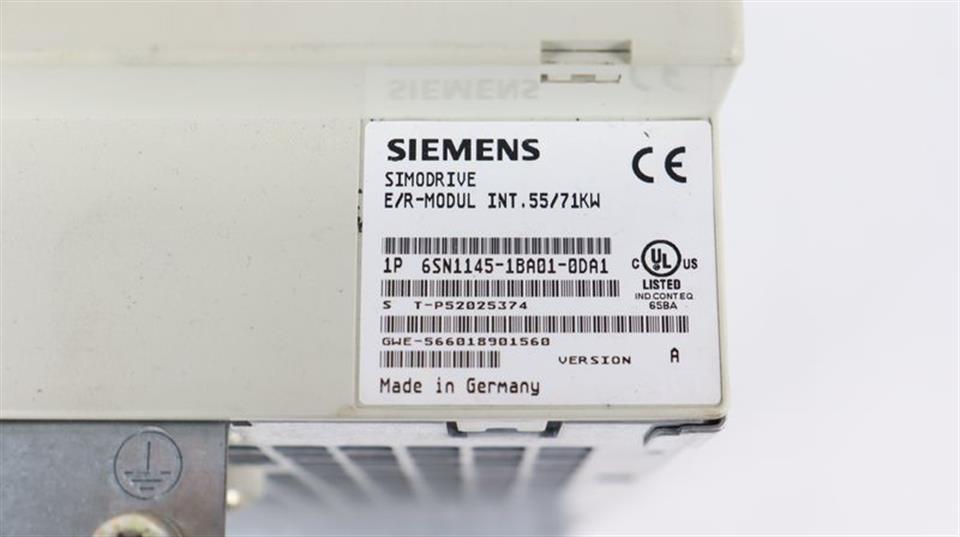 Siemens E/R Modul 55/71kw 6SN1145-1BA01-0DA1 Version A TESTED & TOP ZUSTAND