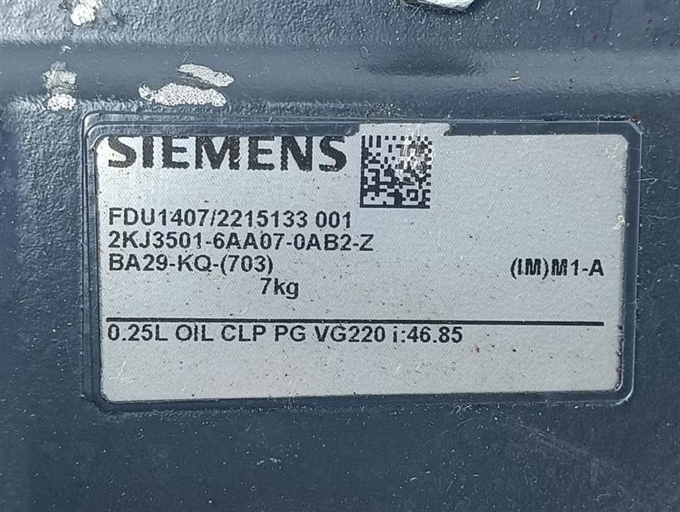 Siemens FDU1407/2215133 001 2KJ3501-6AA07-0AB2-Z BA29-KQ-703 i=46,85 TOP ZUSTAND