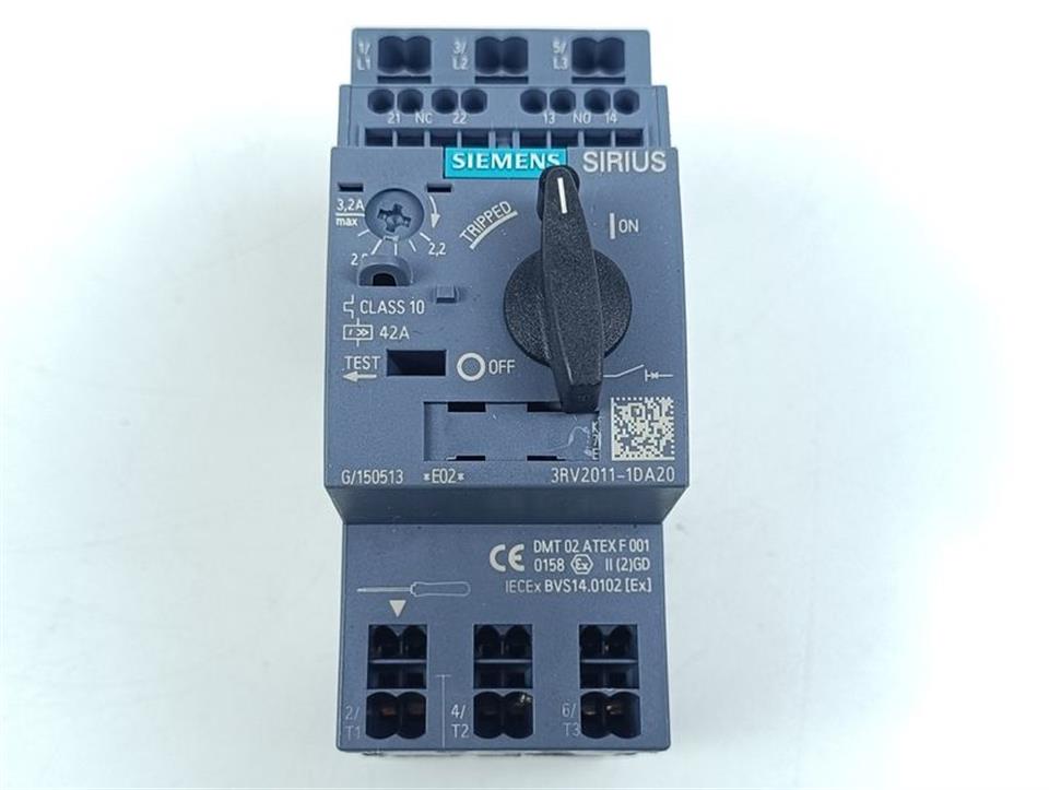 Siemens Leistungsschalter 3RV2011-1DA20 E-St: 02 TOP ZUSTAND