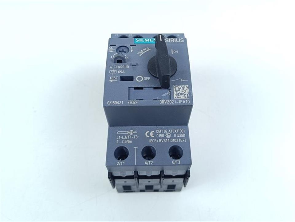 Siemens Leistungsschalter 3RV2021-1FA10 E02 TOP ZUSTAND
