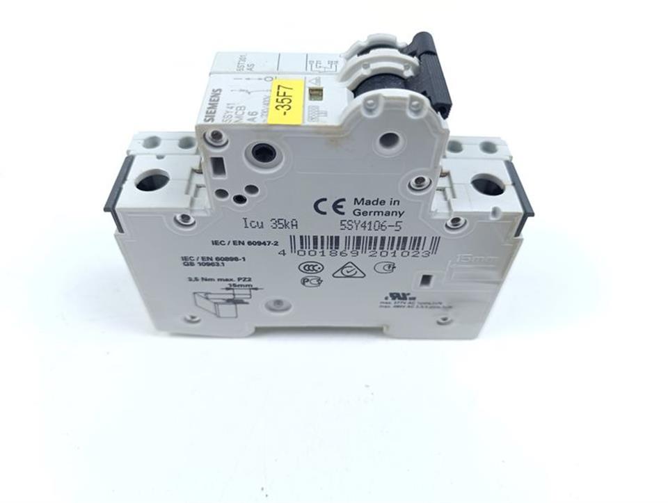 Siemens Leistungsschalter 5SY4104-5 MCB A4 + 5ST301.AS 5ST3010 GEBRAUCHT GUT