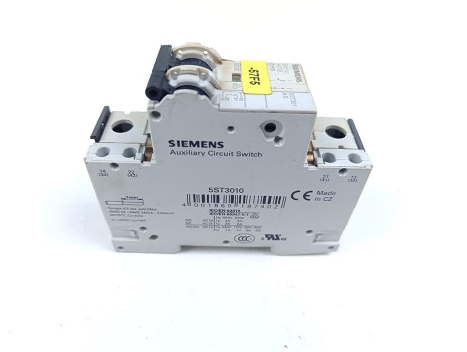 Siemens Leistungsschalter 5SY4110-8 MCB D10 + 5ST301.AS 5ST3010 GEBRAUCHT GUT