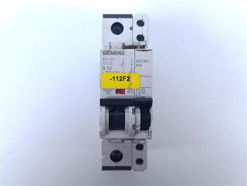 Siemens Leistungsschalter 5SY6110-6 MCB B10 + 5ST301.AS GEBRAUCHT GUT
