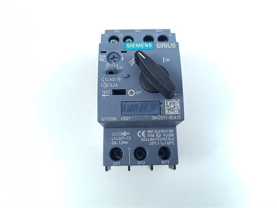 Siemens Leistungsschalter Motorschutz 0,28...0,4 A 3RV2011-0EA10 E02 TOP ZUSTAND