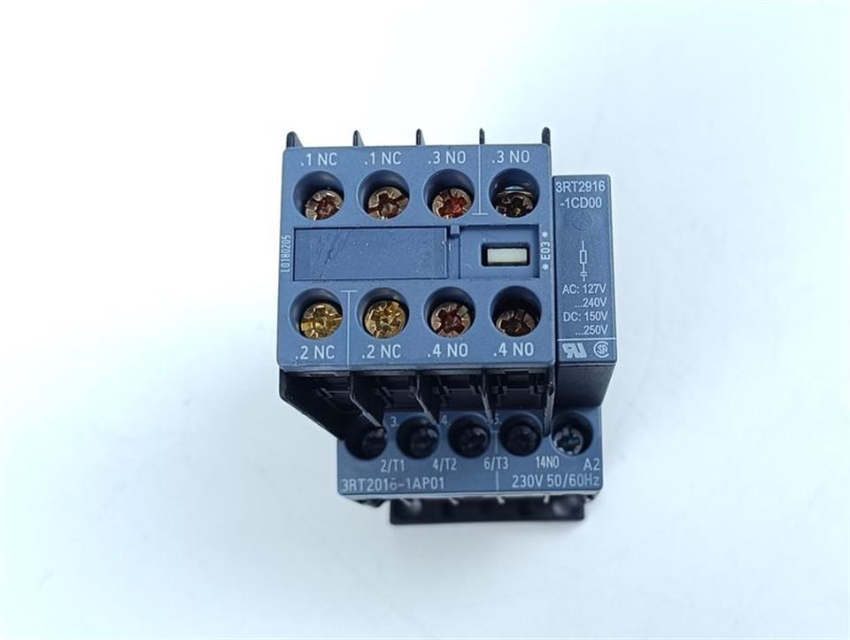 Siemens Leistungsschütz 3RT2016-1AP01 + 3RH2911-1HA22 + 3RT2916-1CD00 TOPZUSTAND