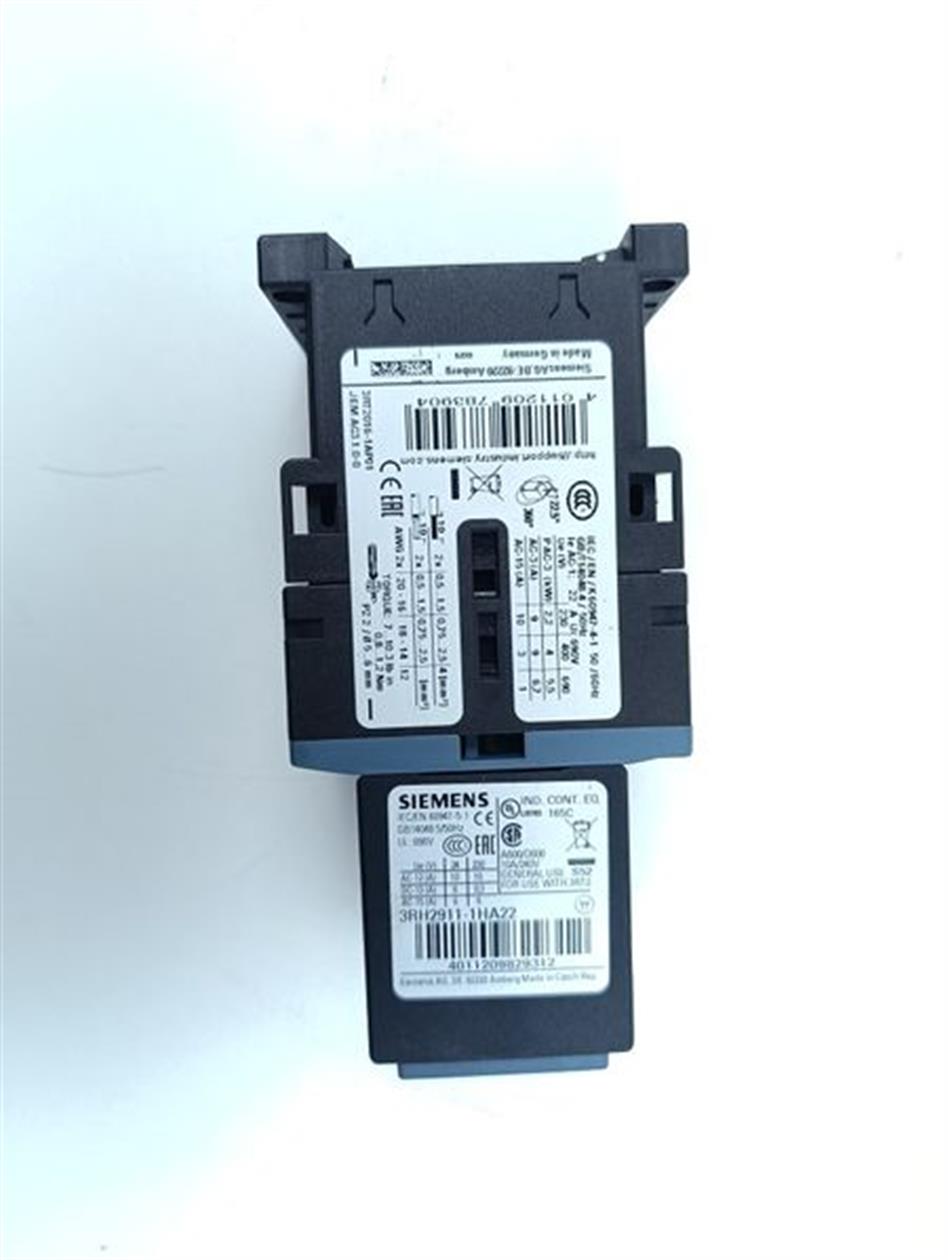 Siemens Leistungsschütz 3RT2016-1AP01 + 3RH2911-1HA22 + 3RT2916-1CD00 TOPZUSTAND