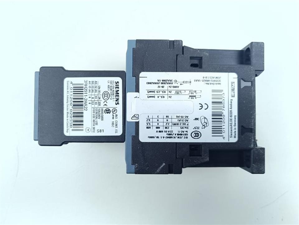 Siemens Leistungsschütz 3RT2016-2BB42 + 3RH2911-2HA22 +3RT2916-1BB00 TOP ZUSTAND