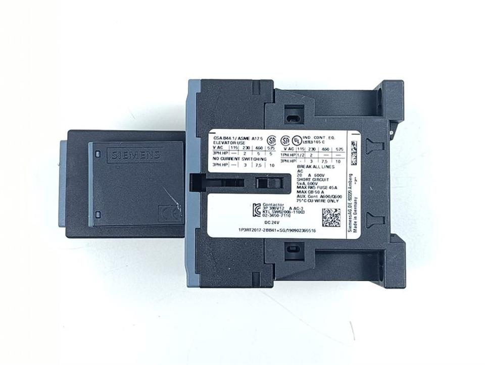 Siemens Leistungsschütz 3RT2017-2BB41 + 3RH2911-1HA22 + 3RT2916-1EH00 TOPZUSTAND