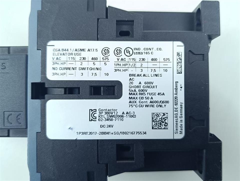 Siemens Leistungsschütz 3RT2017-2BB41+ 3RH2911-2HA22 + 3RT2916-1BB00 TOP ZUSTAND