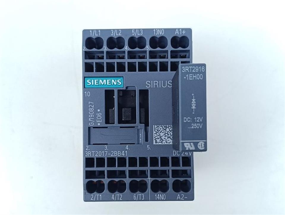 Siemens Leistungsschütz  3RT2017-2BB41 + 3RT2916-1EH00 TOP ZUSTAND