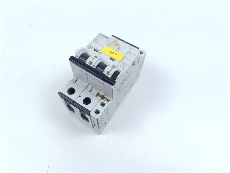 Siemens Leitungsschutzschalter 5SY4506-7 MCB C6 + 5ST3010 AS GEBRAUCHT GUT