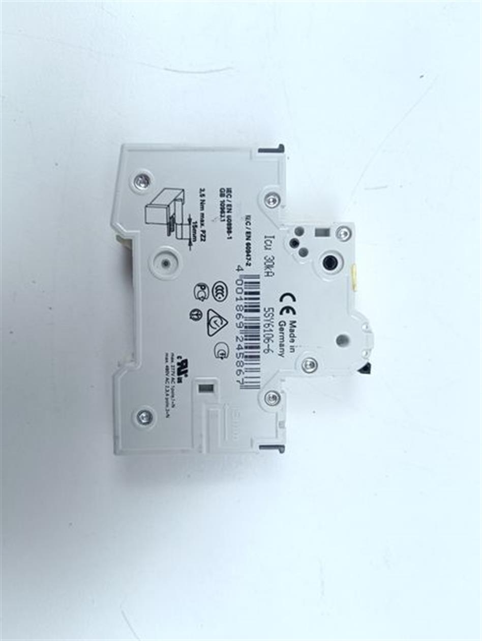 SIEMENS Leitungsschutzschalter 5SY6106-6 MCB B6 GEBRAUCHT GUT