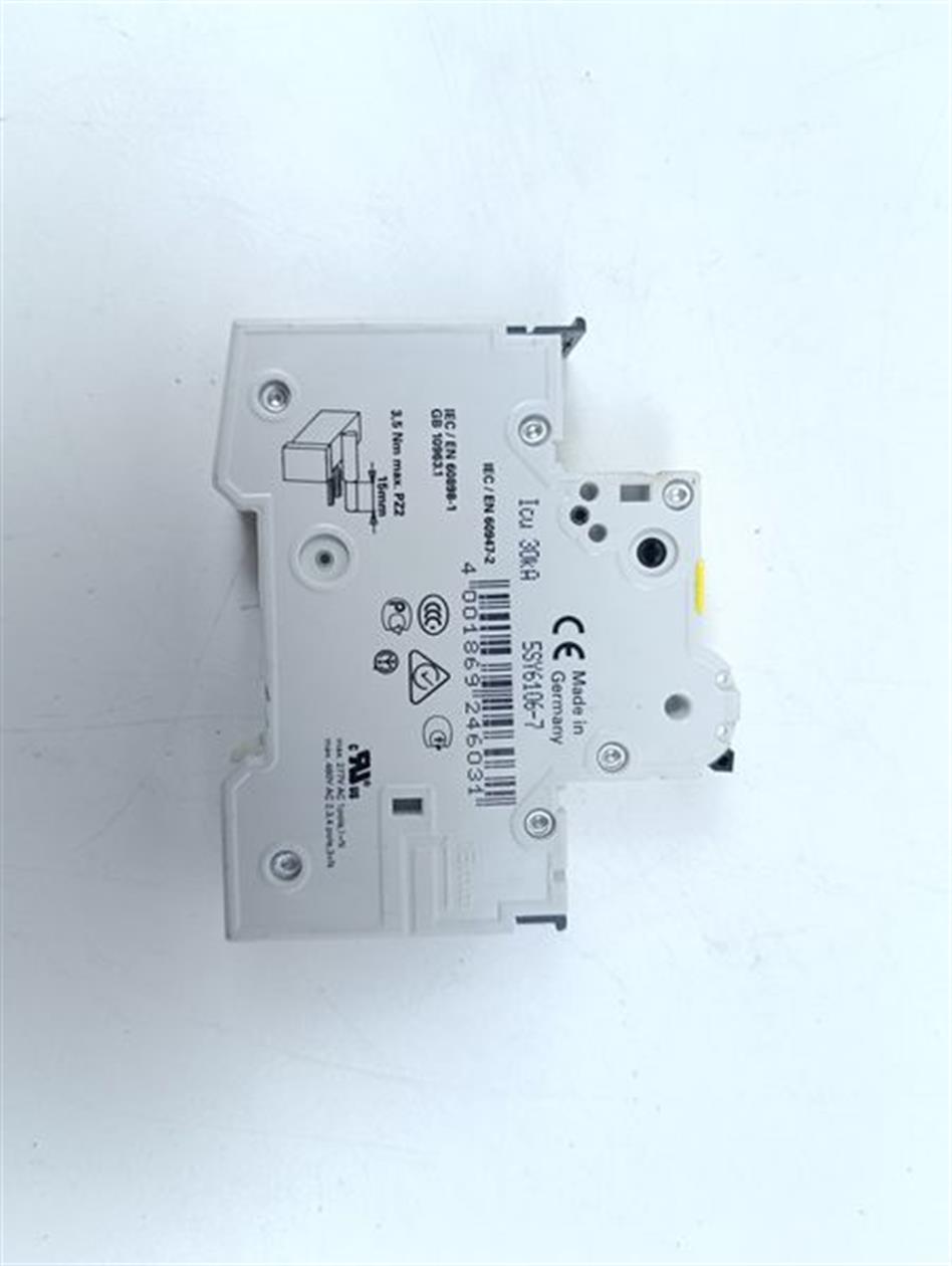 SIEMENS Leitungsschutzschalter 5SY6106-7 MCB C6 GEBRAUCHT GUT