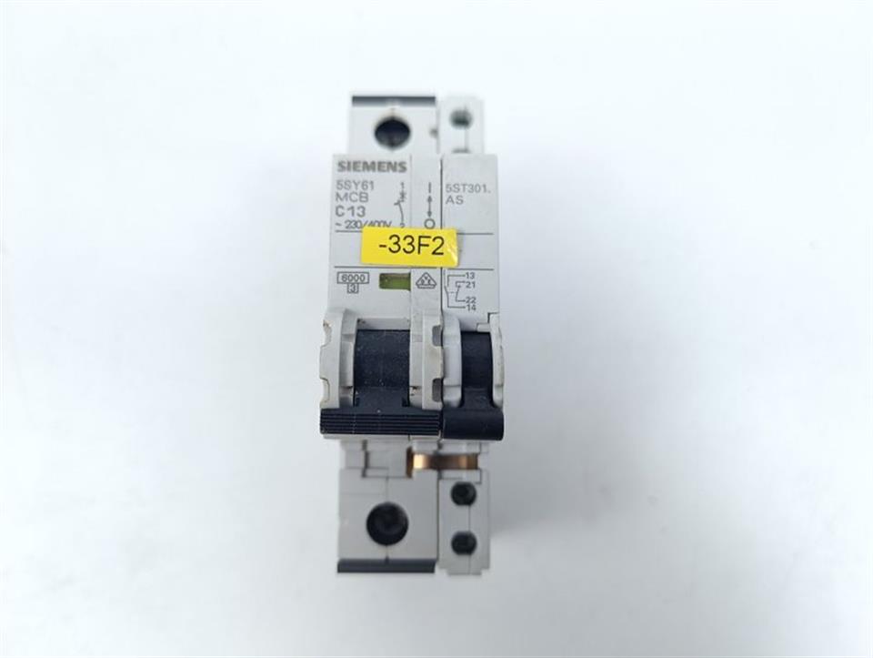 Siemens Leitungsschutzschalter 5SY6113-7 MCB C13 + 5ST301. AS   GEBRAUCHT GUT