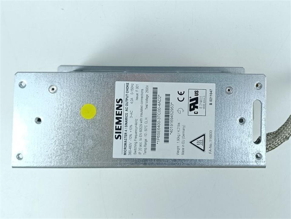 Siemens Micromaster 4 Output Choke 1P6SE6400-3TC00-4AD2 TOP ZUSTAND