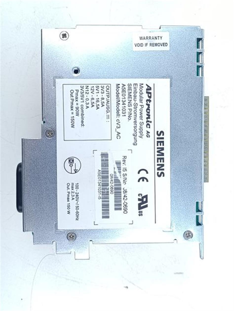 Siemens Modular Power Supply cV3-AC A5E01341031-I5 Rev I5 TESTED & TOP ZUSTAND