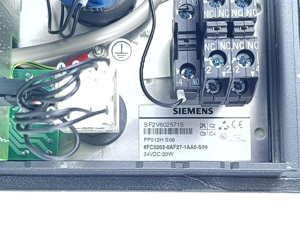 Siemens Panel BB012 6FC5203-0AF27-1AA0-S09 PP012H-S09 Vers. C1 GEBRAUCHT GUT