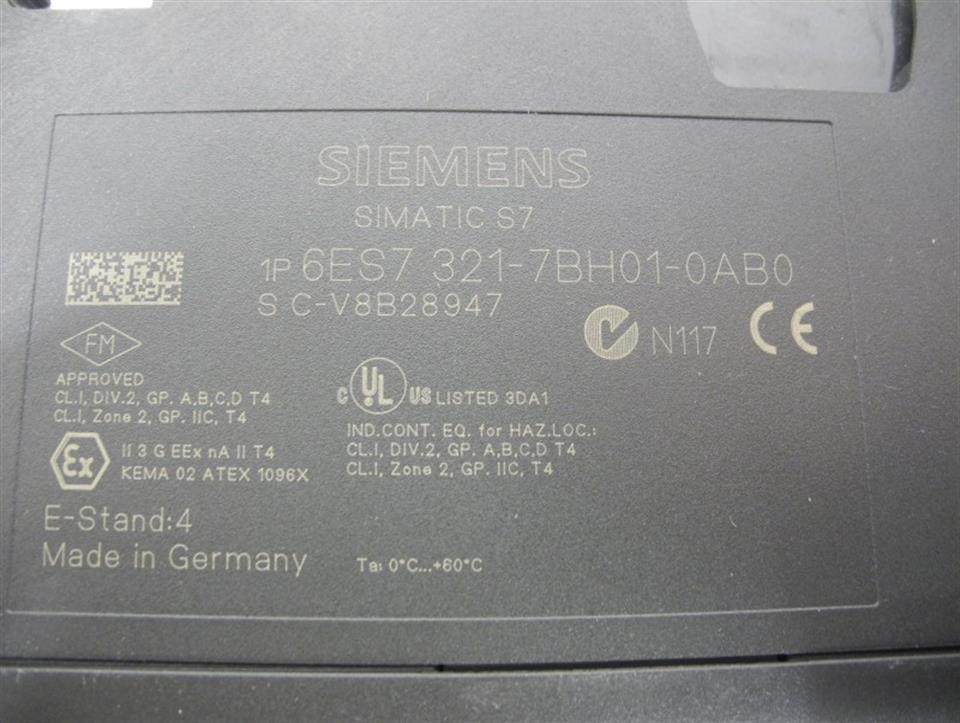 Siemens S7 6ES7 321-7BH01-0AB0 SM321 6ES7321-7BH01-0AB0 E.Stand 4 TOP ZUSTAND