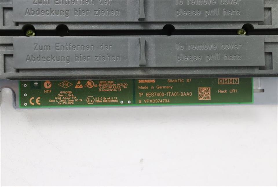 Siemens S7 6ES7400-1TA01-0AA0 18 Slot Rack TOP ZUSTAND