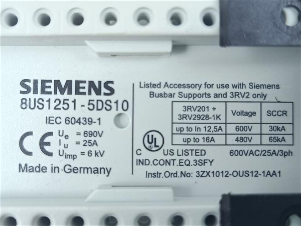 Siemens Sammelschienenadapter 8US1251 - 5DS10 TOP ZUSTAND