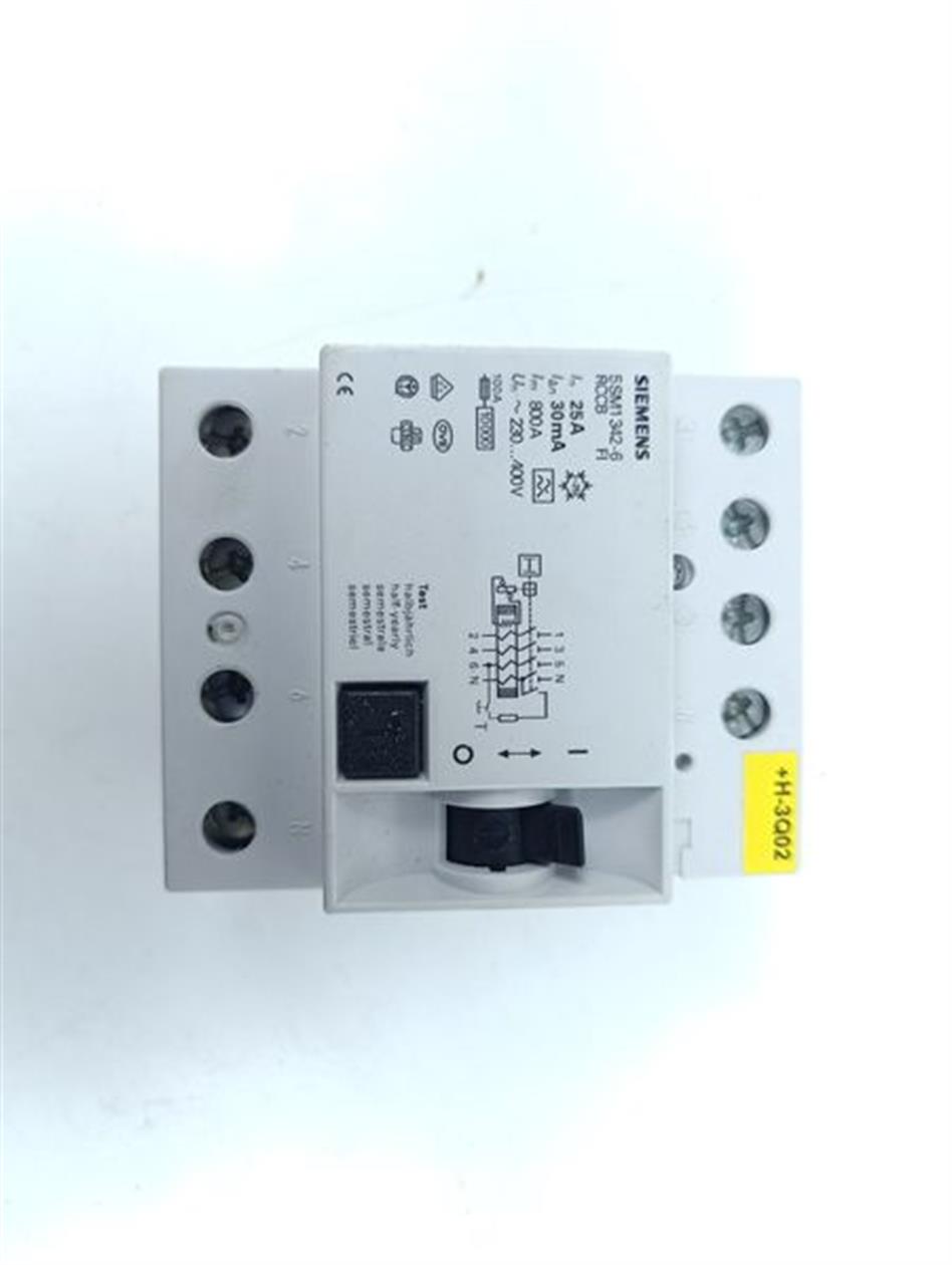SIEMENS Schutzschalter 5SM1342-6 RCCB FI 25A 30mA GEBRAUCHT GUT