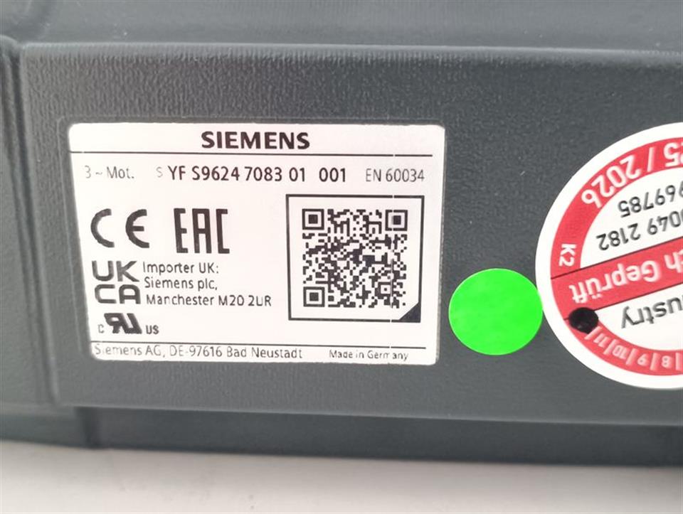 Siemens Servomotor 1FK7034-2AK71-1CH1 nmax 10,000 r/min TESTED NEUWERTIG