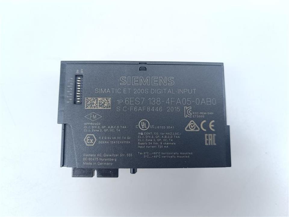 Siemens Simatic ET 200S 6ES7 138-4FA05-0AB0 E-St: 1 V6.0.0 TOP ZUSTAND