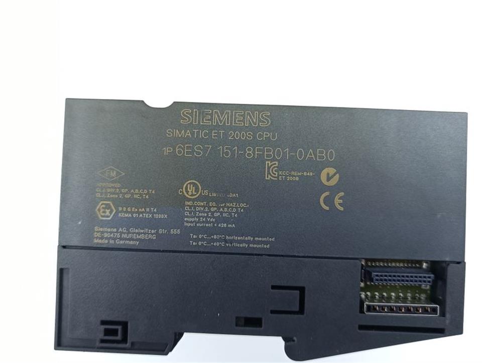 Siemens Simatic ET 200S CPU 6ES7 151-8FB01-0AB0 TESTED & TOPZUSTAND