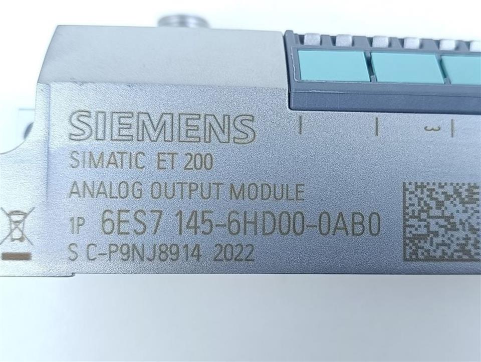 Siemens Simatic ET200 Analog Output Module 6ES7 145-6HD00-0AB0 NEUWERTIG