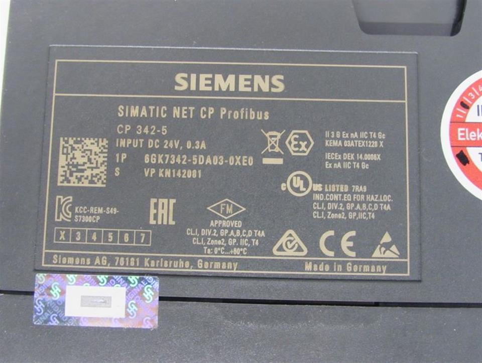Siemens Simatic NET CP 6GK7342-5DA03-0XE0 6GK7 342-5DA03-0XE0 TESTED TOP ZUSTAND
